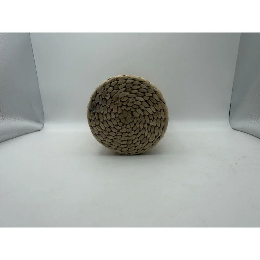 Woven Hyacinth Pencil Holder Basket w/ Lid  Multiple Brands Colored Pencils